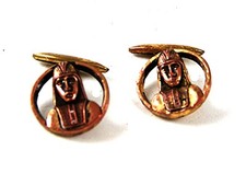 Vintage Gold Tone Egyptian