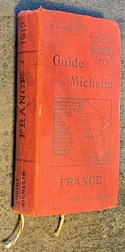 Guide michelin rouge 1912 - guide,