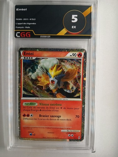 Carte pokemon entei - carte, sl3)