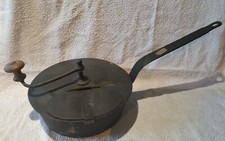 Ancien torréfacteur grilloir à café orge chicoré cuisine Poid 1kg070 ,Diam 23Cm
