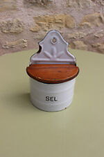 Boite a sel emaillee ancienne