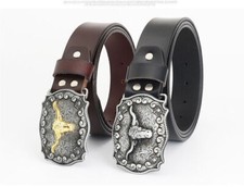 Ceinture en cuir style cowboy