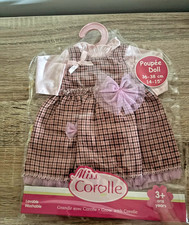 Vetement Corolle /robe carreaux  /36CM-38CM /Poupee Corolle Baby Doll