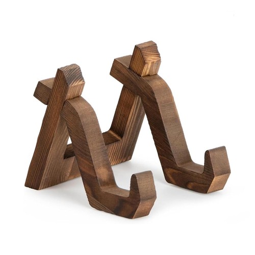 Porte assiettes bois - porte-assiettes, en