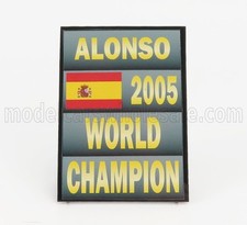 Fernando Alonso 2005 Champion Fosse Board Renault R25 1/18 Miniature F1 Voiture