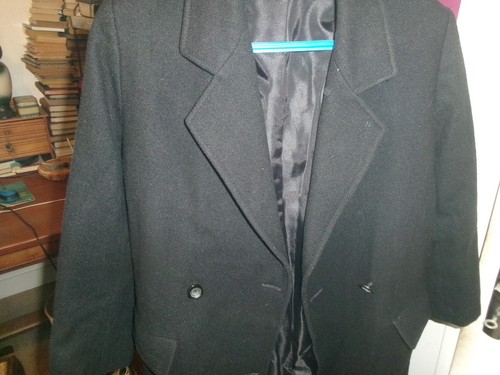Manteau caban noir pour - manteau,