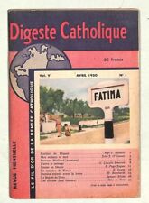DIGESTE CATHOLIQUE / FATIMA /