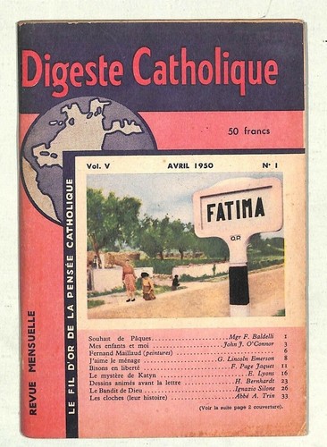 Digeste catholique fatima - /, /