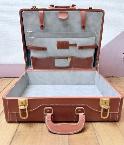Valise cuir vintage - cuir,