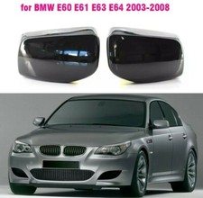 Coques Retroviseur Noir Brillant pour BMW SERIE 5 E60 E61 E63 E64 2004-2008