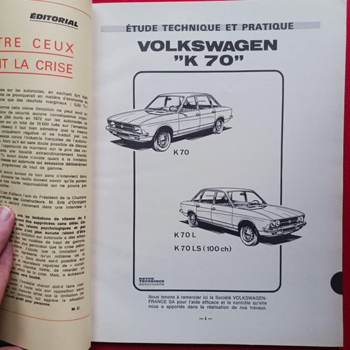 Revue technique volkswagen k - ,