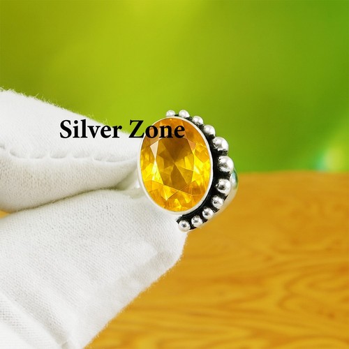Bague citrine argent - |,