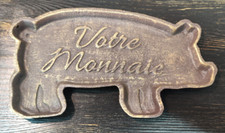 Ramasse pièces monnaie en fonte le cochon , port Gratuit