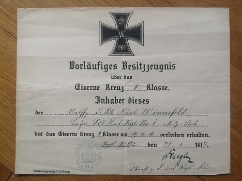 Allemagne ww1 brevet - ww1,
