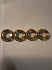 4 bagues Diamètre 3,6 cm neuves  anciennes laiton pieds meuble fauteuil chaise
