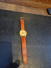 montre chronographe vintage Silvoz Ebauche Suisse Plaqué Or