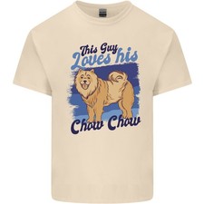 Ce Type Aime Son Chien Chow Chow T-Shirt En Coton Léger