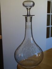 BACCARAT CRISTAL ANCIENNE CARAFE A VIN MODELE GRAVURE NAPOLEON 3  ht 30 cm