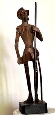 ANCIENNE PETITE STATUETTE OU FIGURINE 18 CM DON QUICHOTTE EN BOIS