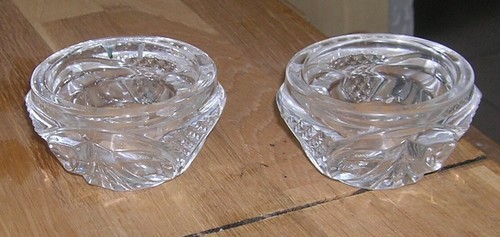 Lot bougeoirs en cristal - 2,