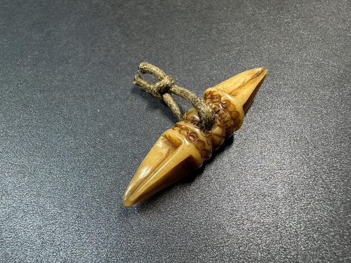 Pendentif double phurba - , os