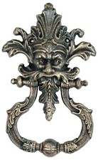 Heurtoir faune diable fer style antique - 33cm (a)