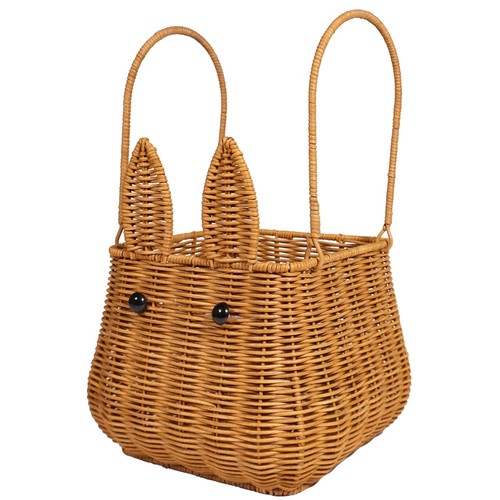 Panier rotin avec poignée - en,