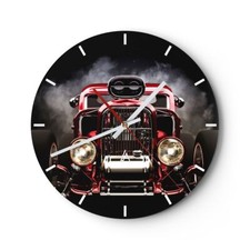 Horloge murale en verre