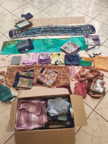 Soie lot foulards - soie,