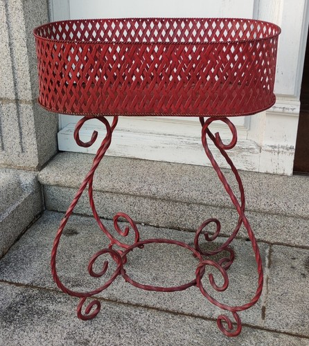 Ancienne jardinière métal - jardinière,
