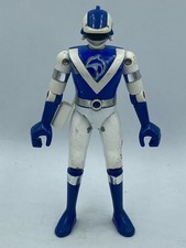 BANDAI Vintage Figurine LIVEMAN BLUE DOLPHIN 1988 Die Cast Metal Loose Sentai