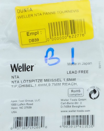 Weller panne fer souder - weller, de