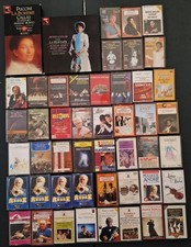 Musique classique M. Callas M. andré etc.. Lot de 50 cassettes K7 audio diverses