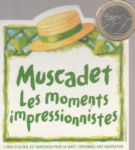 Autocollant vin muscadet - autocollant., vin.
