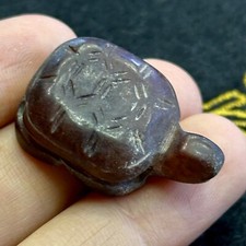 Ancienne figurine de tortue de jade sculptée grecque romaine