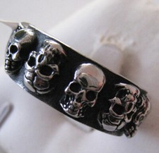 Bague inox skull tete - bague,