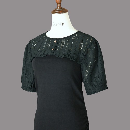 Femme faux col creux sortie - col,