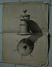 Lavis Dessin Plan de Cabestan