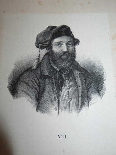 Litho xix portrait carlisme - litho,