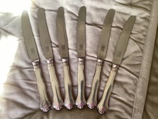 6 couteaux metal argenté 90/27 UB Bruckmann