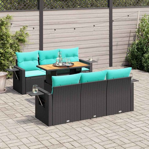 Salon jardin avec coussins - salon,
