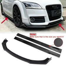 Spoiler Avant Lèvre Tasse + 2.2m Bas de Caisse Pour Audi A3 A4 Carbone Style