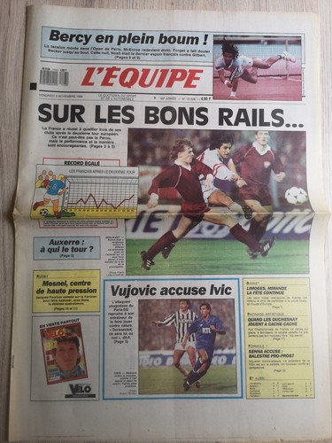 Equipe journal 11 - l'equipe, 3/11/1989