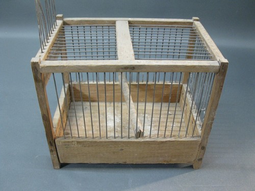 Cage oiseaux antique - oiseaux, en