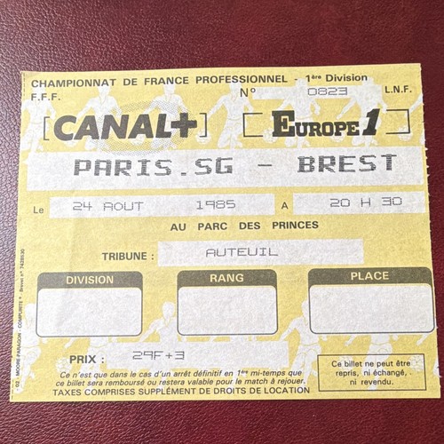 Paris billet match football - paris,