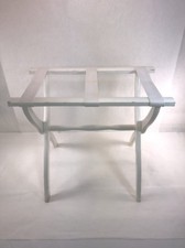 White Wooden Vintage Folding Table / Stand / Pop-Up / Foldable