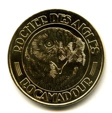 46 ROCAMADOUR Rocher des aigles, Chouette harfang, 2012, Monnaie de Paris