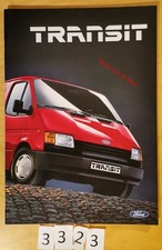 FORD TRANSIT FOURGON BUS KOMBI PLATEAU CHASSIS CABINE Prospectus Fr 40 p 10/1985