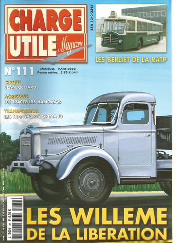 Charge utile 111 berliet - charge,