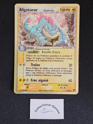 Carte pokémon aligatueur - carte,